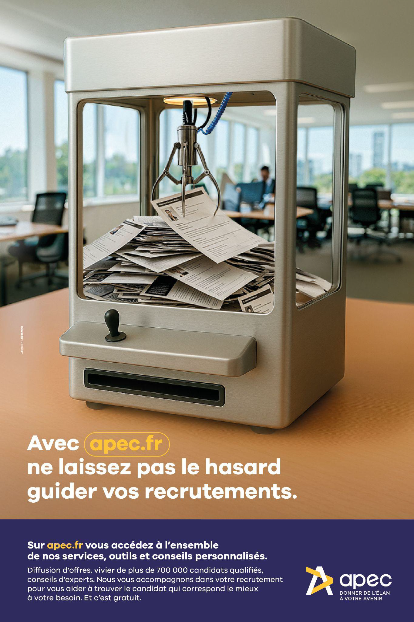 Visuel machine à pince