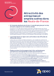 Attractivité des entreprises et emplois cadres dans les Hauts-de-France