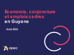 Economie, conjoncture et emplois cadres en Guyane