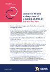 Île-de-France : attractivité des entreprises et emplois cadres