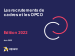 Les recrutements de cadres et les OPCO - Edition 2022