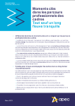 Moments clés dans les parcours professionnels des cadres