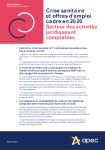 Secteur des activités juridiques et comptables : crise sanitaire et offres d'emploi cadre en 2020