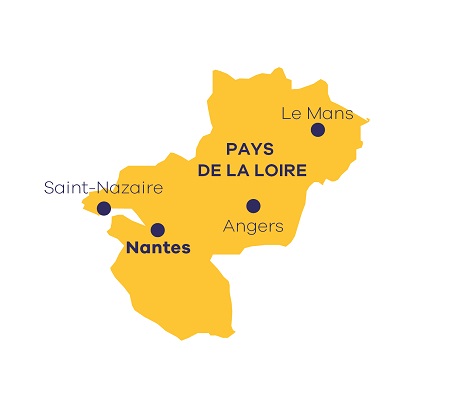 Carte des centres Apec Pays-de-la-Loire